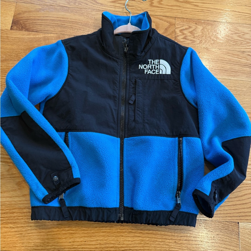 The North Face Black and Blue Colorblock Fleece Jacket